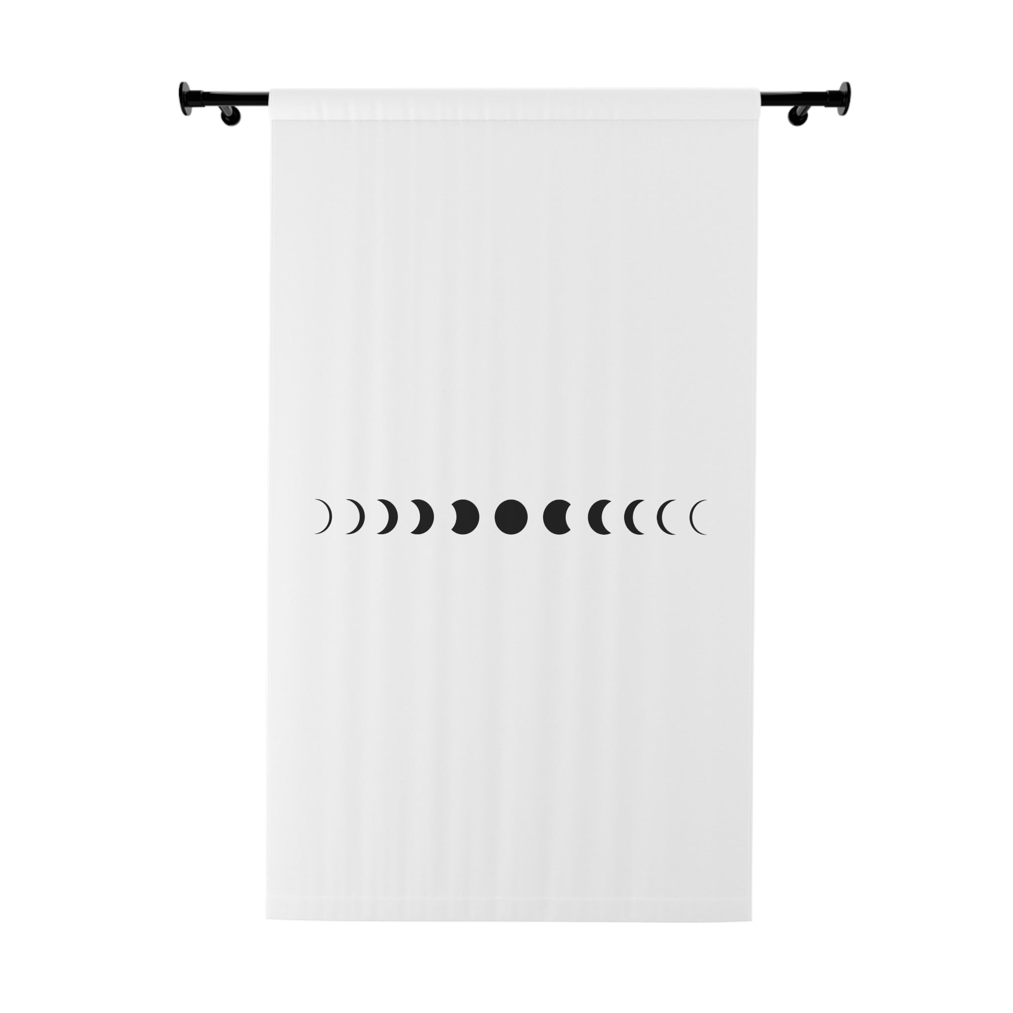Celestial Moon Phases Off White Blackout Window Curtain