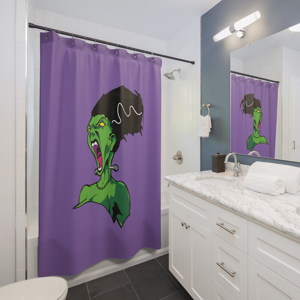 Bride of Frankenstein Scream Shower Curtain Gift: Classic Horror for Edgy Homes