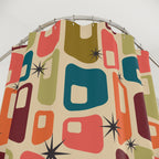 Mid-Century Modern Atomic Retro Shower Curtain Gift: Vintage Charm for Stylish Homes