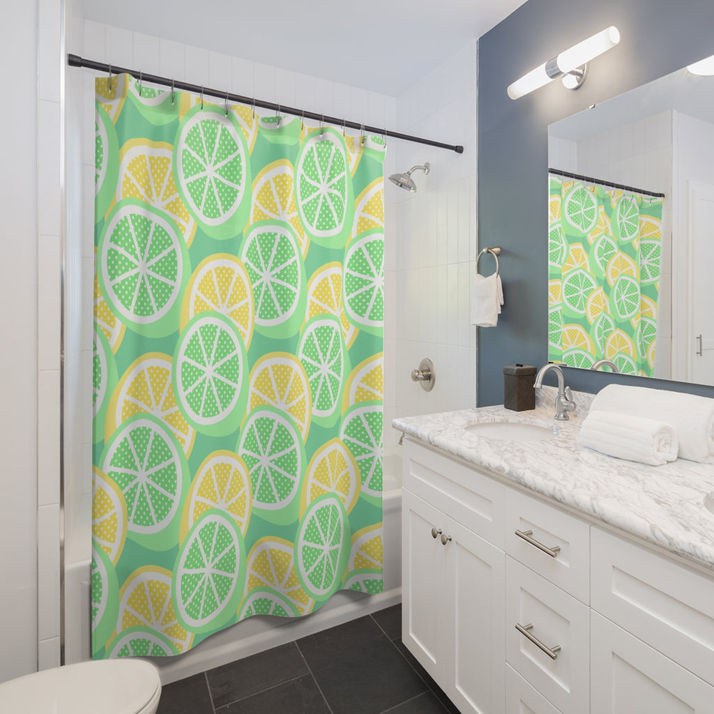 Lemon-Limy Shower Curtain