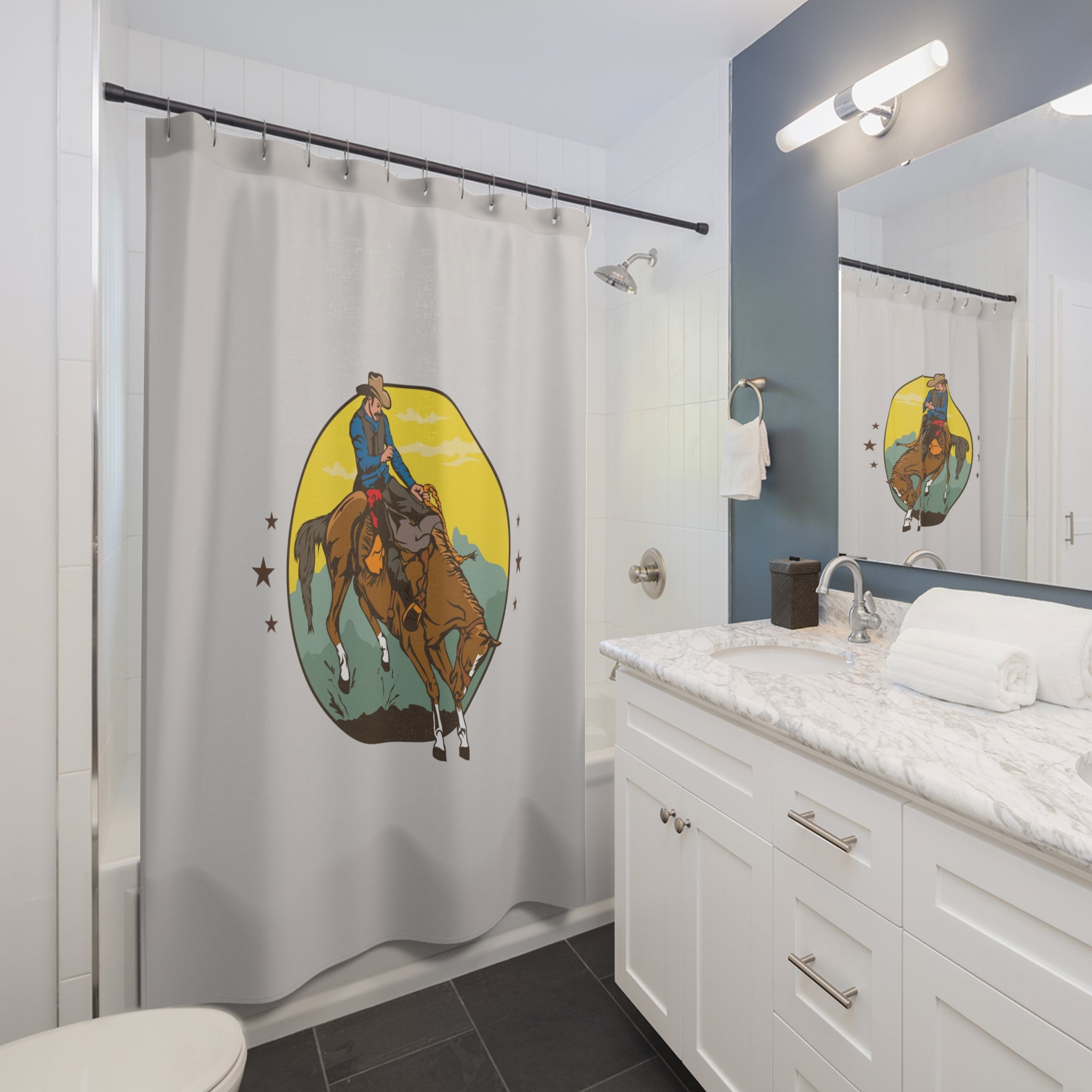 Bucking Bronc Rodeo Shower Curtain Gift: Western Grit for Adventurous Homes