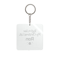 Bigfoot Christmas List keychain – original NewGiftDay design, view 2