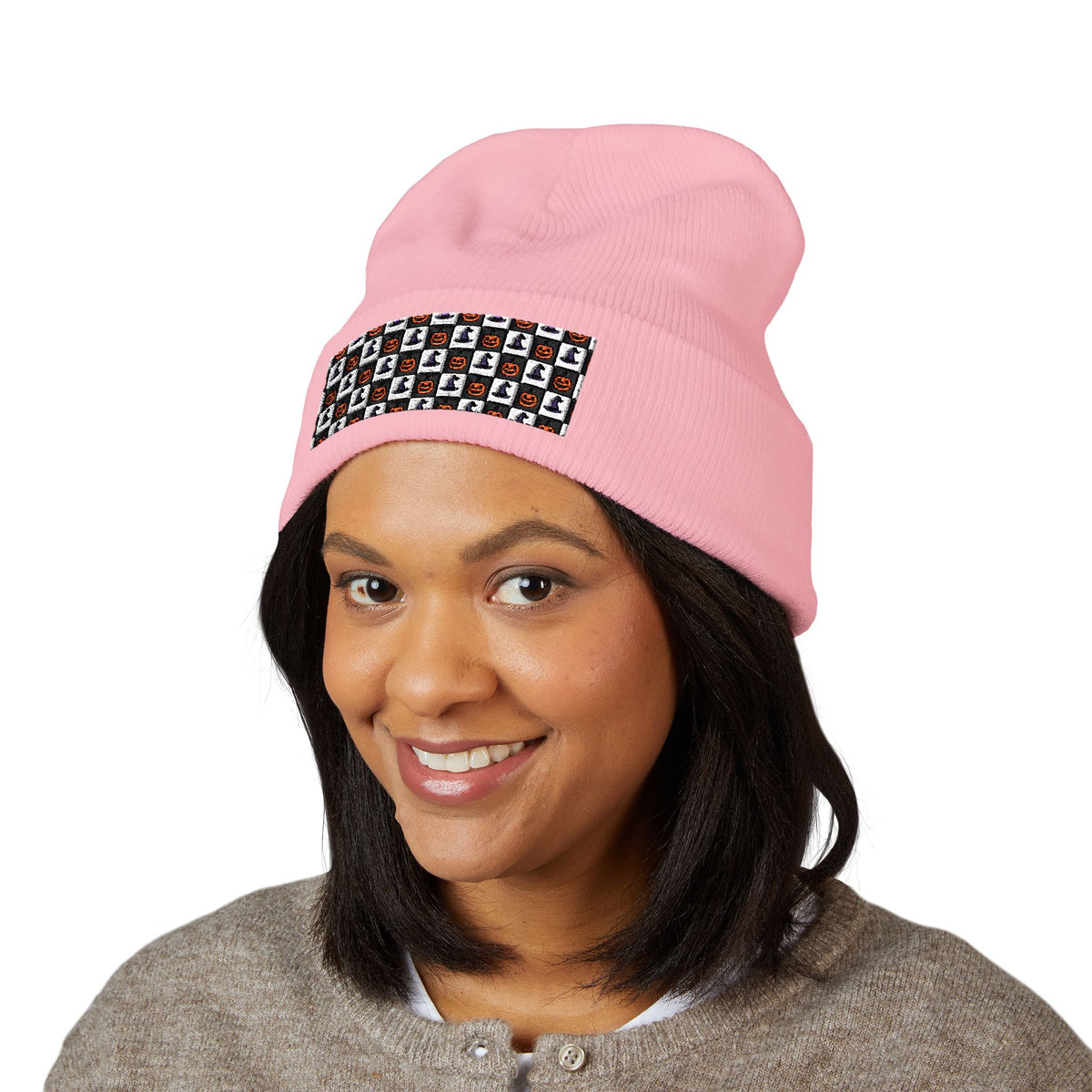 Jack-O'-Lantern Parade Classic Cuffed (Embroidery) hats – original NewGiftDay design, view 8