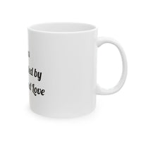 Chaos Coordinated by Snacks and Love Ceramic Coffee for Cozy Family Sips mug – original NewGiftDay design, view 4