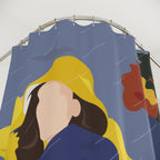 Rainy Day Piggyback Love Story Shower Curtain Gift: Romantic Comfort for Cozy Homes