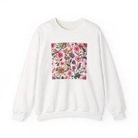 Blush Bird Garden DTG Printed for Cozy Blooms sweatshirt – original NewGiftDay design