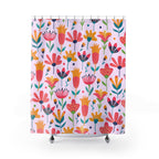 Folk Art Floral Shower Curtain Gift: Bohemian Whimsy for Cheerful Homes