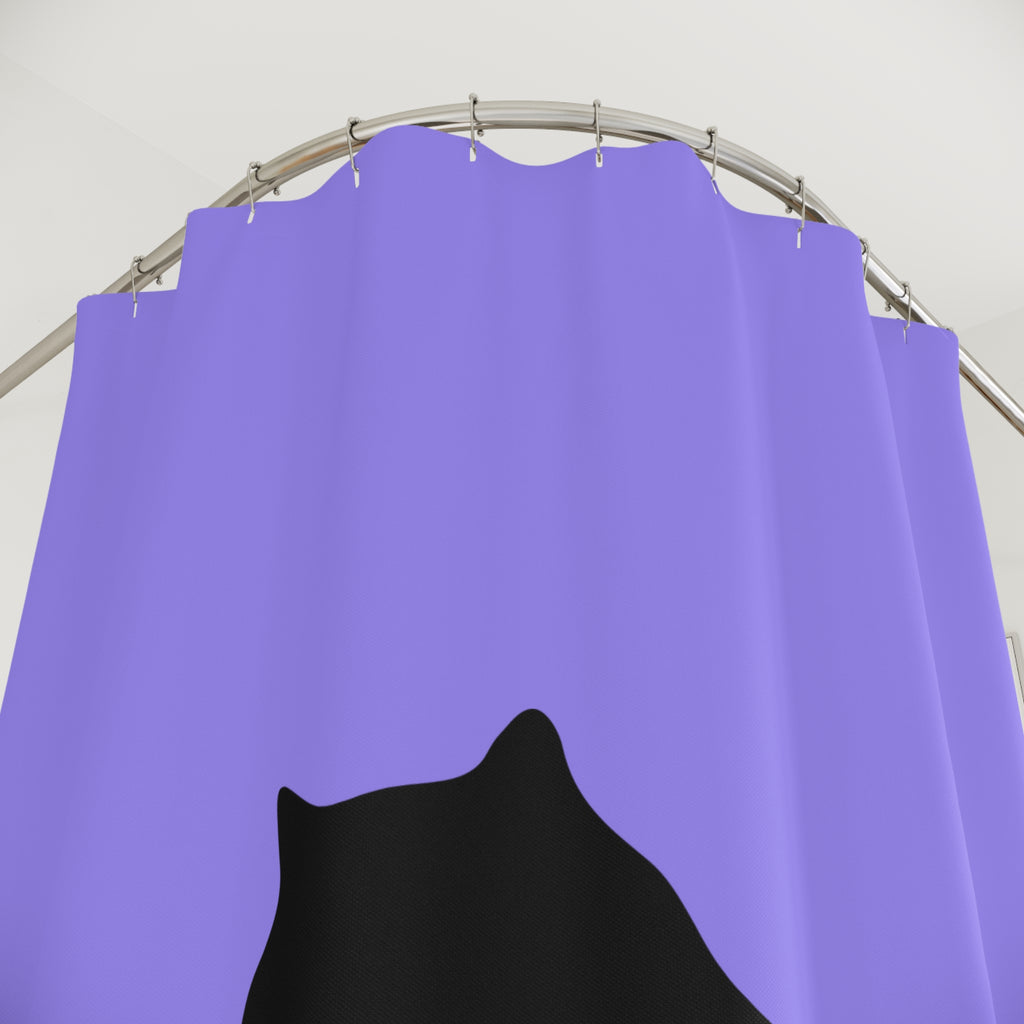 Black Bear-Rug Cat Shower Curtain Gift: Hilarious Novelty for Maximalists