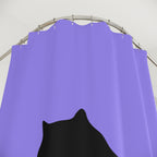 Black Bear-Rug Cat Shower Curtain Gift: Hilarious Novelty for Maximalists
