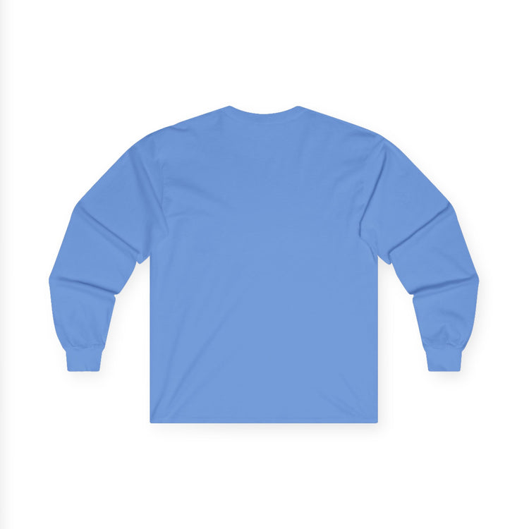 Bigfoot Christmas List long sleeve tee in navy – original NewGiftDay design