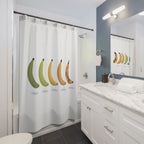 Banana Ripeness Scale Shower Curtain Gift: Witty Aging Chart for Smart Homes