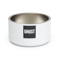 Ghost Lettering with Spooky-Cute Drips pet bowl – original NewGiftDay design