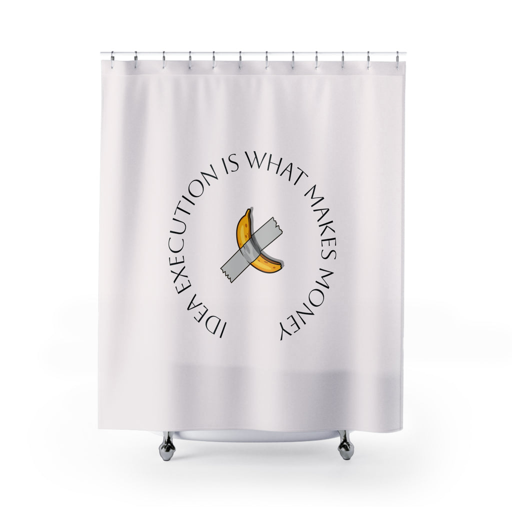 Minimalist Banana Art Shower Curtain Gift: Clean Aesthetics for Fresh Homes
