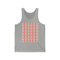Retro Daisy Blooms Unisex Jersey Tank tank top – original NewGiftDay design, view 2