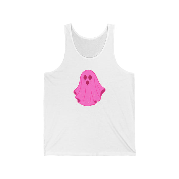 Pink Ghost Parade Unisex Jersey Tank design