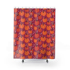 Rustic Pumpkin Patch Pattern Shower Curtain Gift: Cozy Autumn for Festive Homes