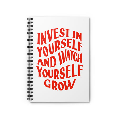 Grow Yourself Spiral - Ruled Line notebook – original NewGiftDay design