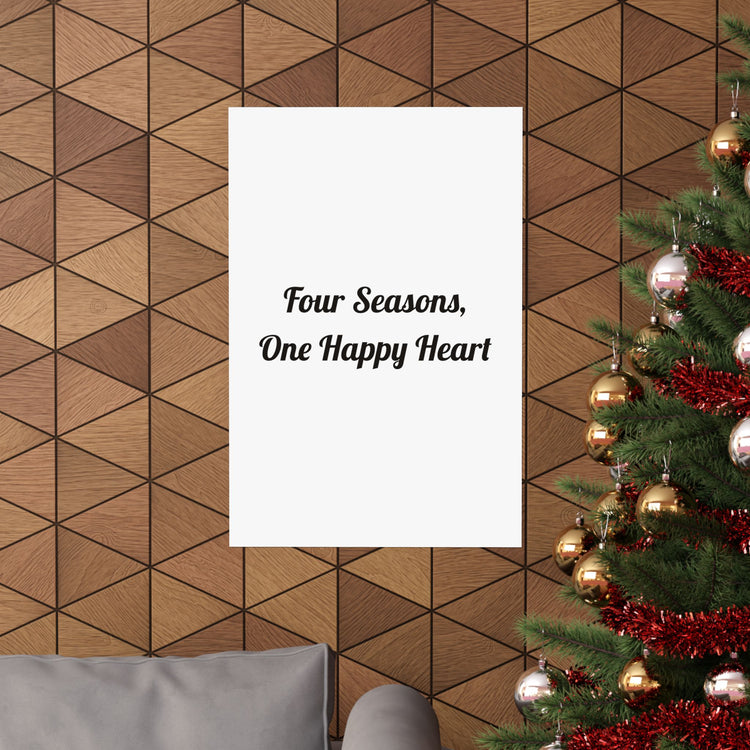 Four Seasons One Happy Heart poster – original NewGiftDay design, view 4