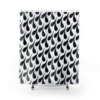 Abstract Water Drops Shower Curtain