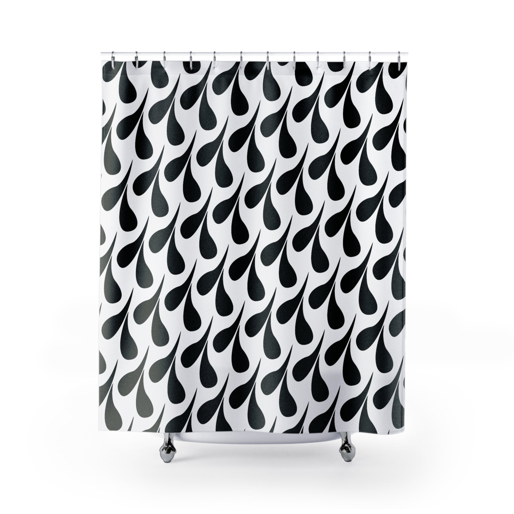 Abstract Water Drops Shower Curtain
