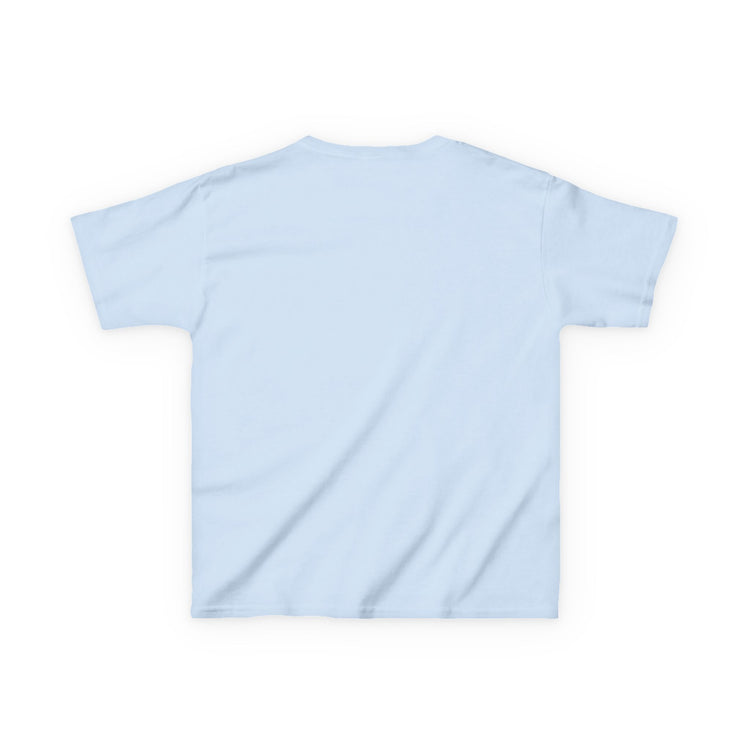 Fun Ghost Letter for Little Spooksters kids tee in light-blue – original NewGiftDay design