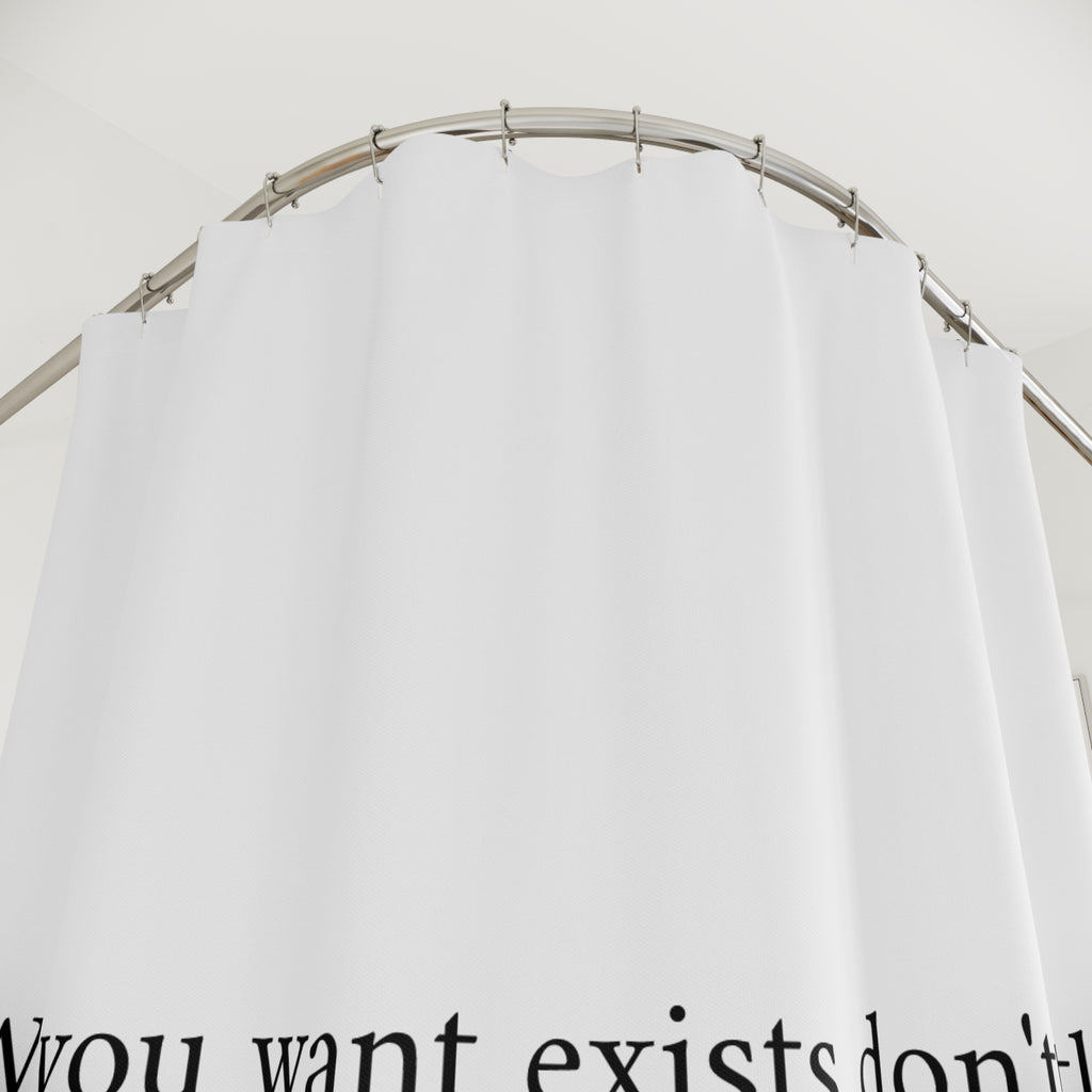 "Don't Settle" Motivational Quote Shower Curtain Gift: Daily Inspiration for Ambitious Homes