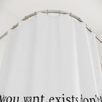 "Don't Settle" Motivational Quote Shower Curtain Gift: Daily Inspiration for Ambitious Homes