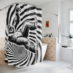 Sasquatch Time Warp Shower Curtain Gift: Cryptid Vortex for Mythical Homes