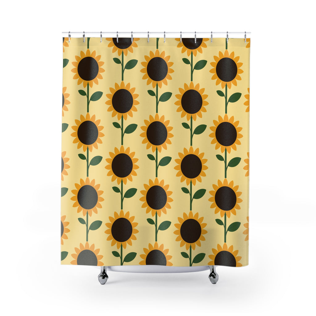 Cheerful Sunflower Garden Shower Curtain Gift: Sunny Blooms for Happy Homes
