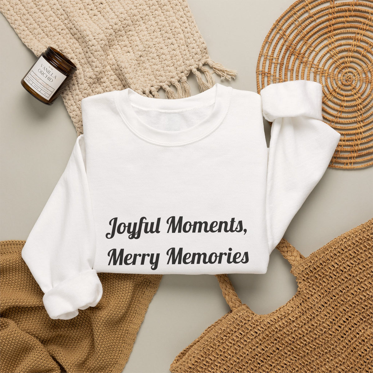 Merry Moments DTG Printed for Winter Cheer sweatshirt – original NewGiftDay design, view 8