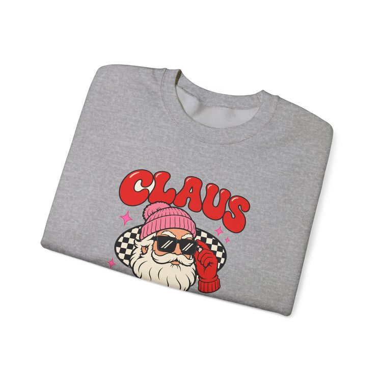 Claus With Confidence™ sweatshirt in sport-grey – original NewGiftDay design