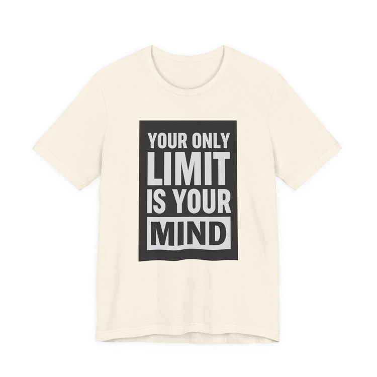 Limitless Mindset T-shirt in natural – original NewGiftDay design