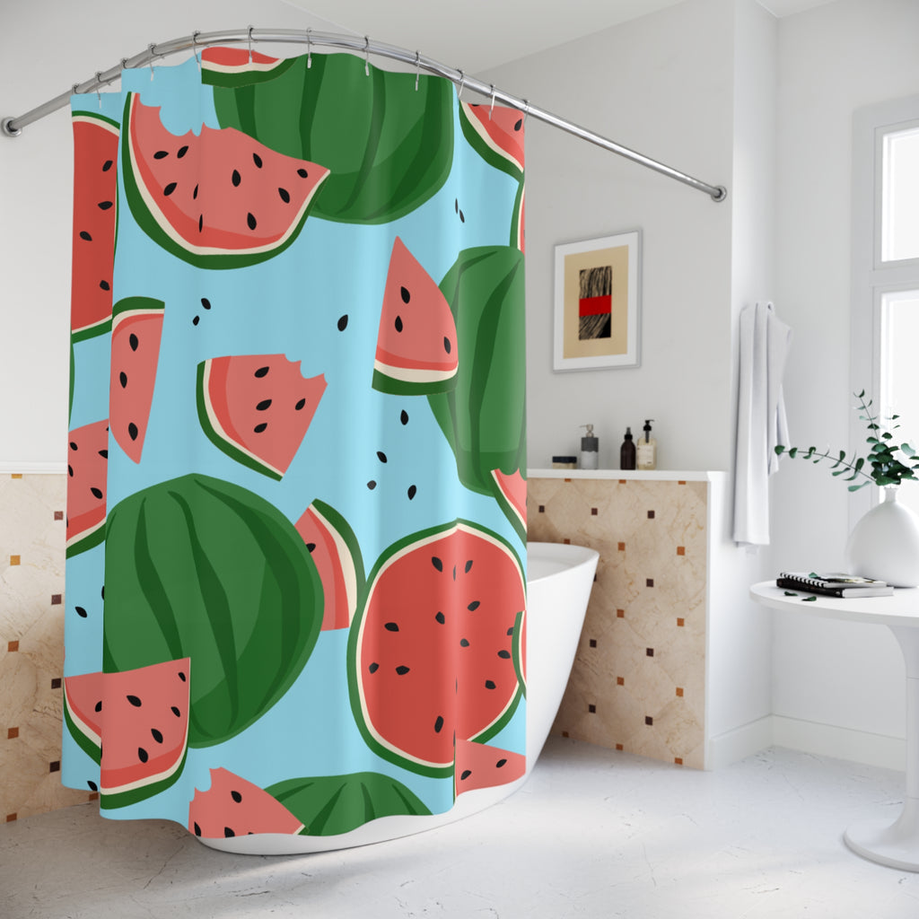 Watermelon Ting Shower Curtain