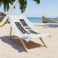 Wore It First Obviously Printed Beach for Poolside Sass towel – original NewGiftDay design, view 2