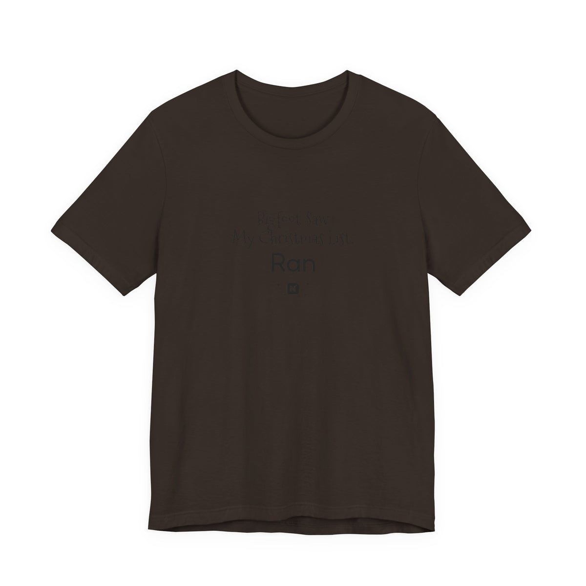 Bigfoot Christmas List T-shirt – original NewGiftDay design, view 13