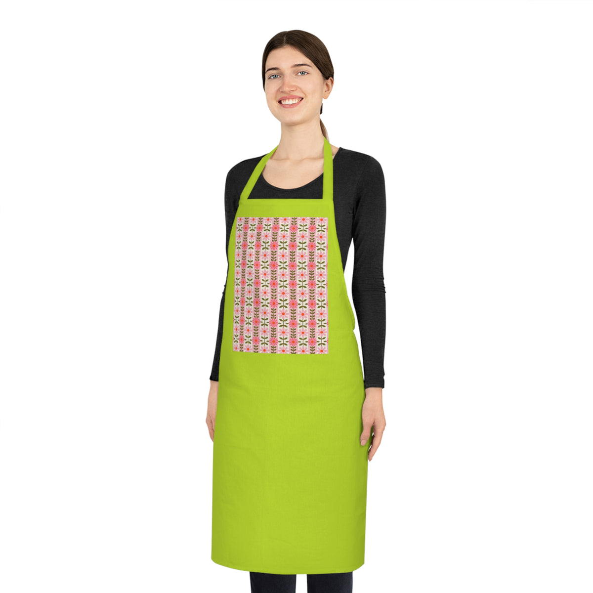 Retro Daisy Blooms apron – original NewGiftDay design, view 4