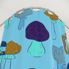 Whimsical Mushroom Blue Forest Shower Curtain Gift: Enchanted Nature for Cozy Homes