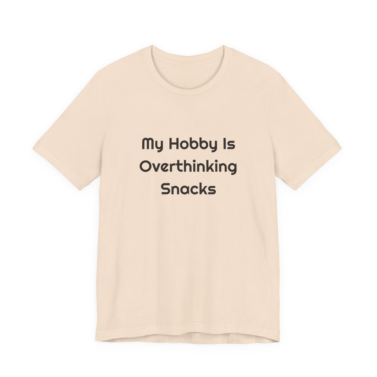 My Hobby Is Overthinking Snacks DTG Printed for Snack Break Laughs T-shirt – original NewGiftDay design, view 4