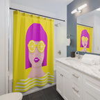 Lemon Slice Shades Pop Art Shower Curtain Gift: Zesty Style for Bold Homes