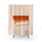 Montana Sunset Forest Shower Curtain Gift: Rustic Pride for Mountain Homes