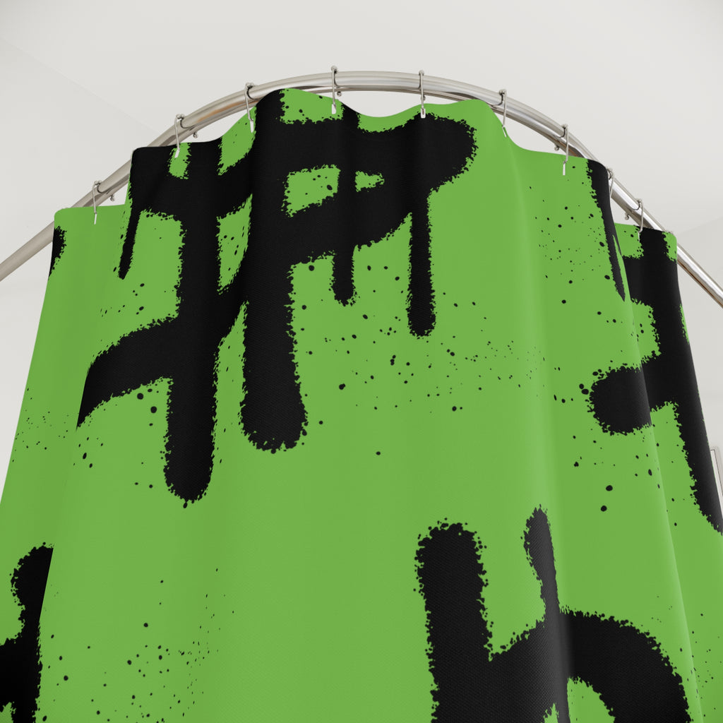 Graffiti Drip Dollar Sign Shower Curtain Gift: Urban Edge for Statement Homes