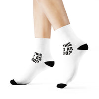 Does This Count as Cardio Printed Crew for Sneaky Steps socks – original NewGiftDay design, view 3