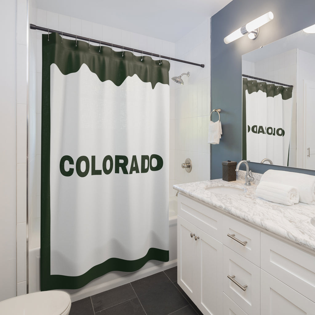 Colorado State Slogan Shower Curtain Gift: Mountain Pride for Local Homes