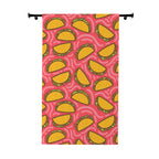 Crunch Taco Party Pattern Blackout Window Curtain