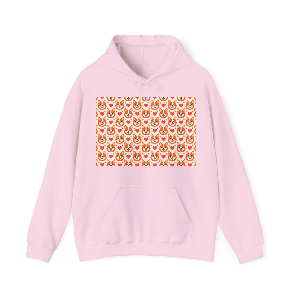 Corgi Hearts™ Hooded sweatshirt – original NewGiftDay design, view 5