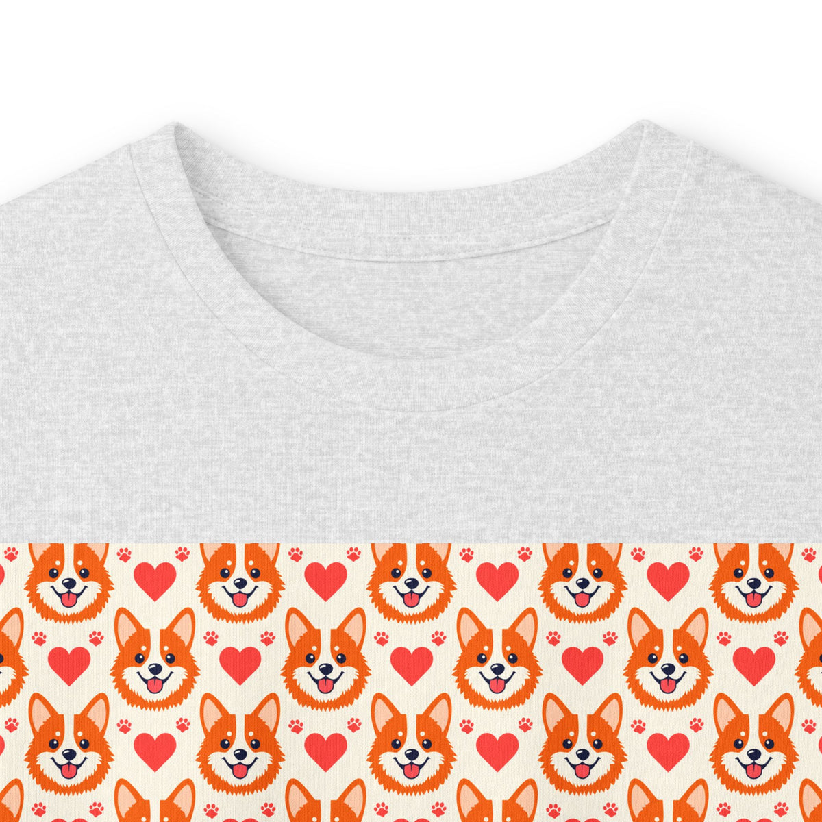 Corgi Hearts long sleeve tee – original NewGiftDay design, view 10
