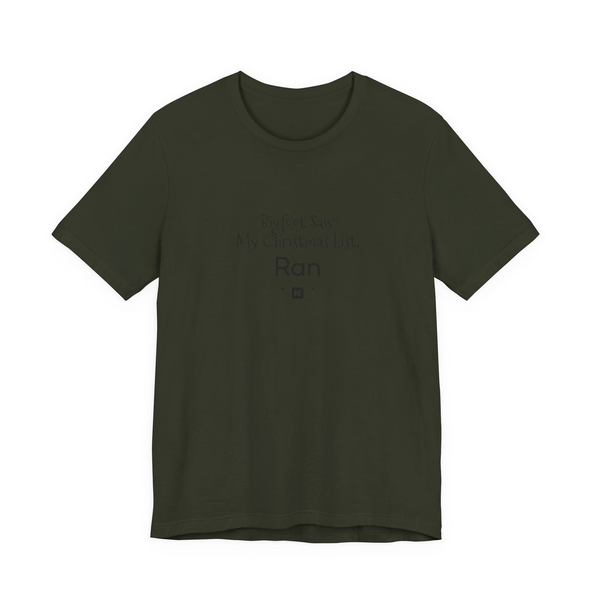 Bigfoot Christmas List T-shirt – original NewGiftDay design, view 39