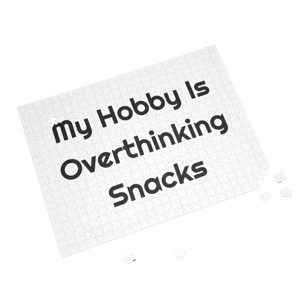 My Hobby Is Overthinking Snacks Jigsaw for Cozy Game Nights puzzle – original NewGiftDay design, view 2