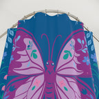 Monarch Butterfly Folk Art Shower Curtain Gift: Ethereal Beauty for Whimsical Homes