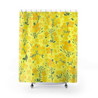 Canola Floral Pattern Shower Curtain
